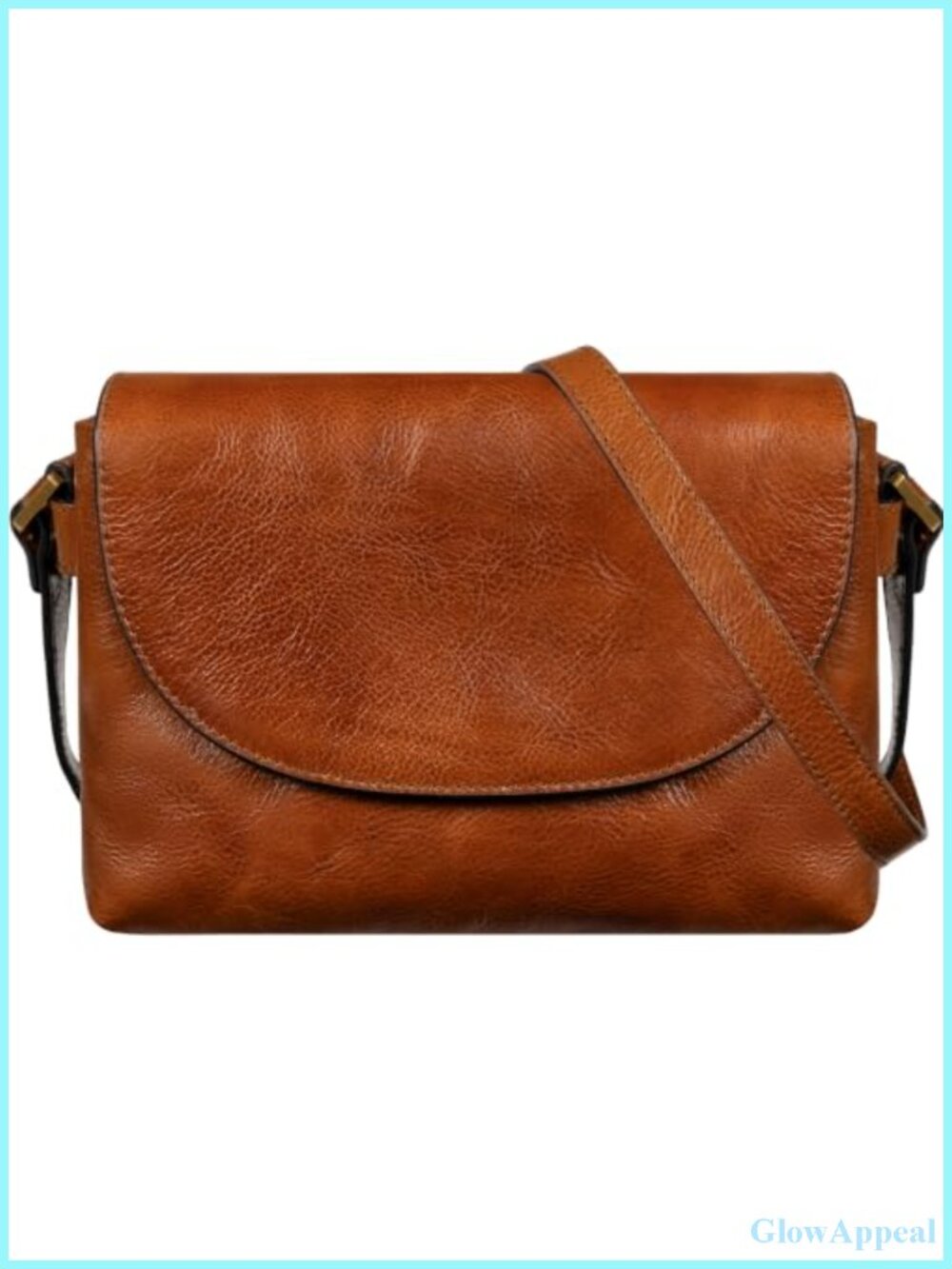 Handmade Full-Grain Italian Leather Crossbody Messenger Bag